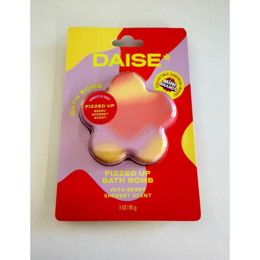 Daise Fizzed Up Bath Bomb Berry Sherbet Multicolor 3 oz NEW Self Care